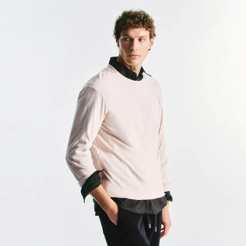 URBAN REVIVO T Shirt Men's Nude Pink-2