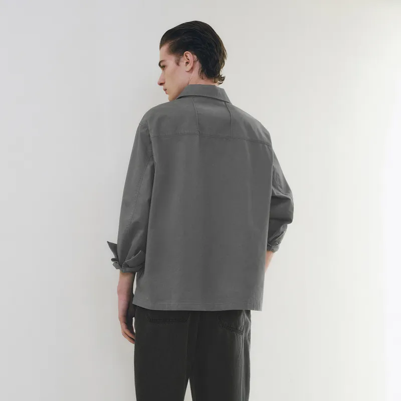 URBAN REVIVO Jacket Men's Dark Gray-2