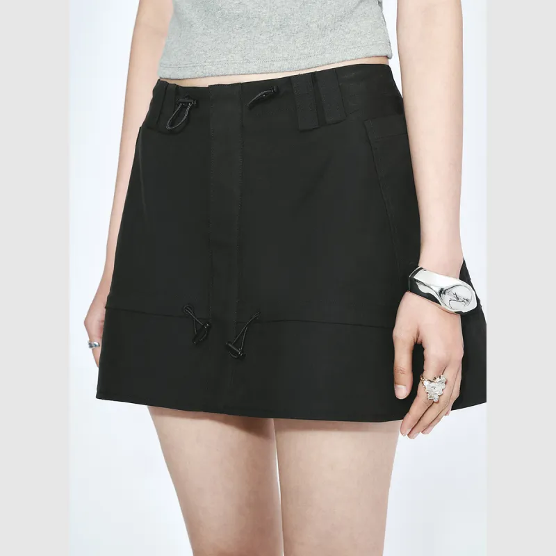URBAN REVIVO Casual Short Skirts Women's Black-5