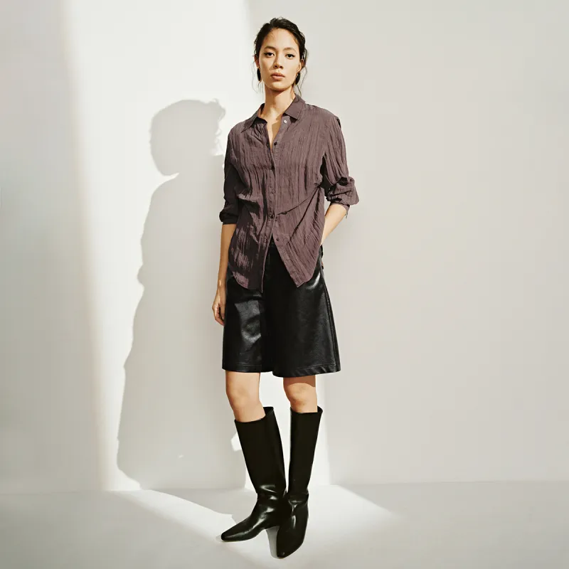UR Casual Shorts Women's Dark Coffee Brown-3