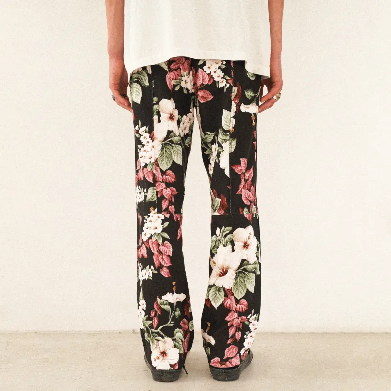 JUNGLE GURL Casual Pants Unisex Black-4