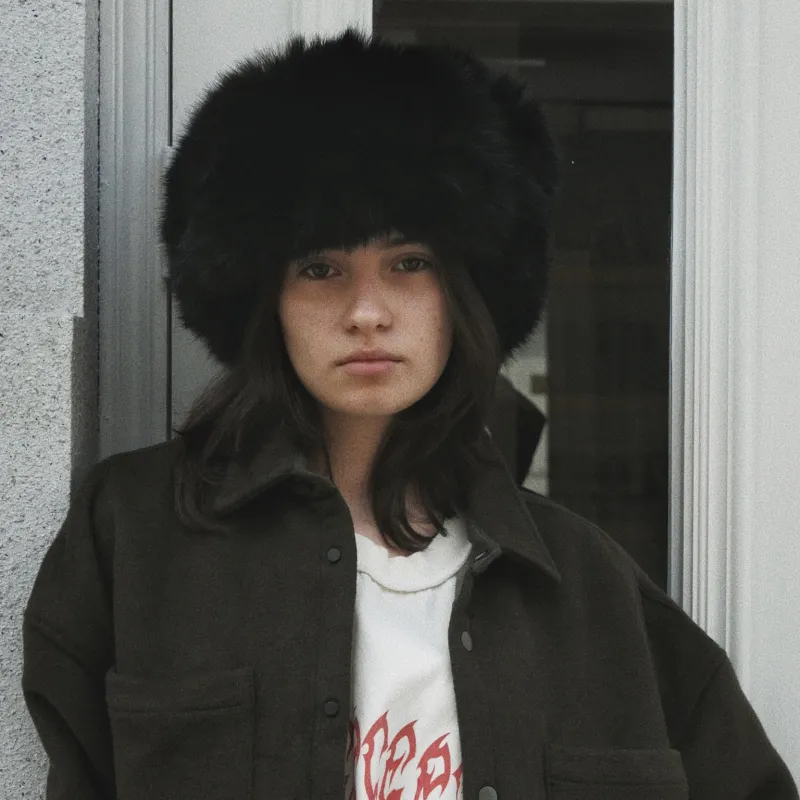 False Perception Nylon Trapper Hats Unisex Black-4