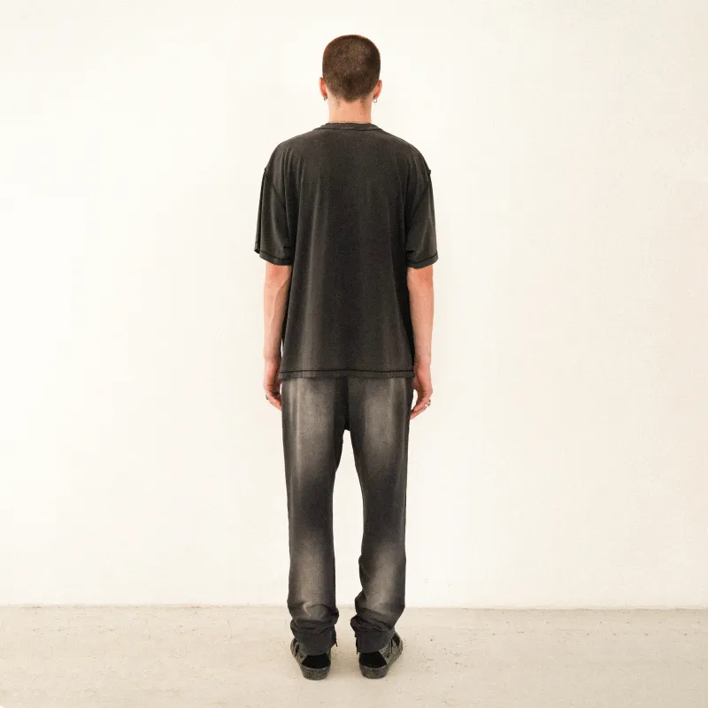 False Perception T Shirt Unisex Washed Black-6