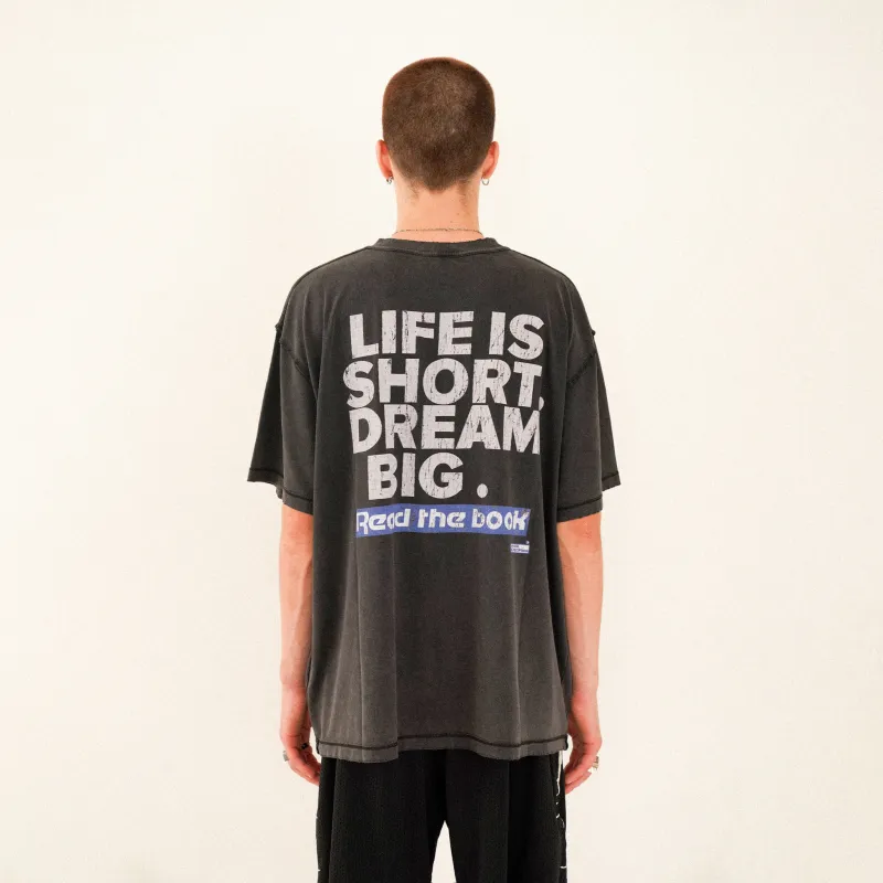 False Perception T Shirt Unisex Washed Black-2