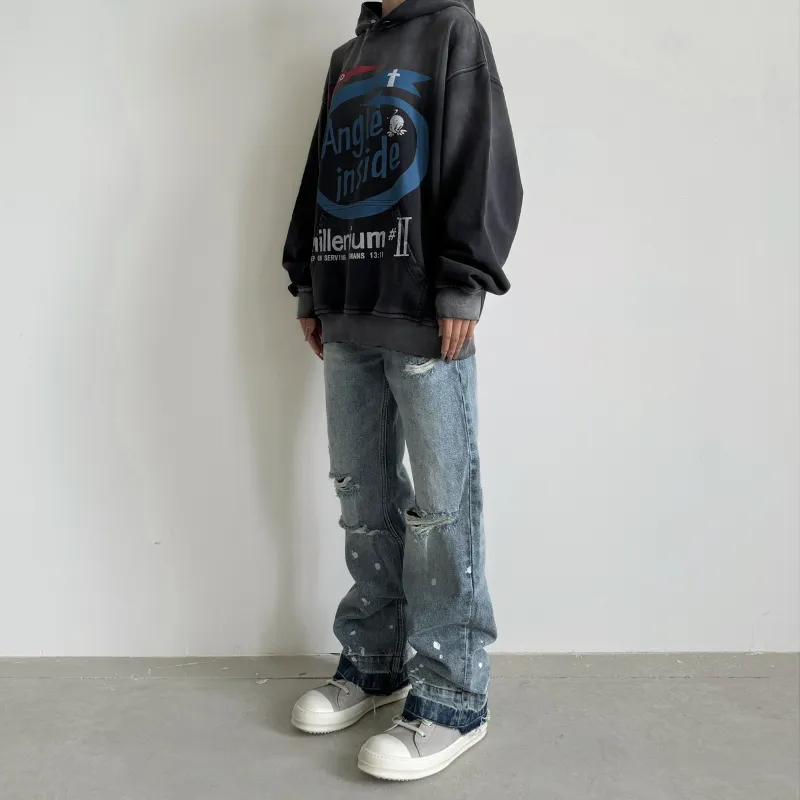 False Perception Sweatshirt Unisex Washed Black-6