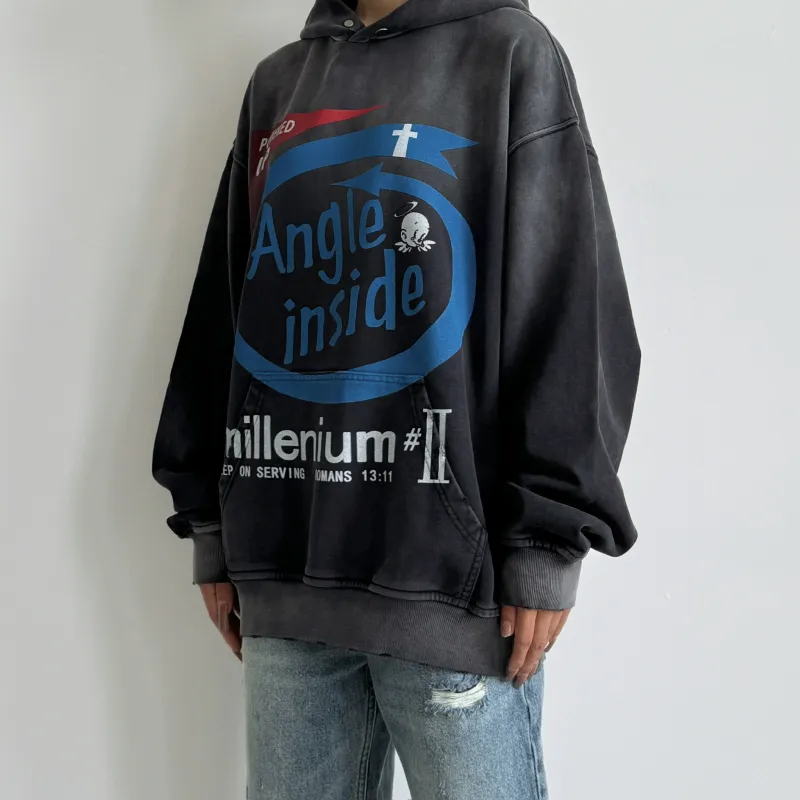 False Perception Sweatshirt Unisex Washed Black-3