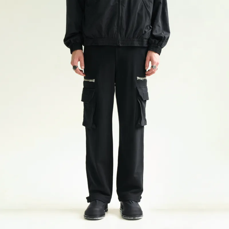 False Perception Skate Cargo Cargo Pants Unisex Black-2