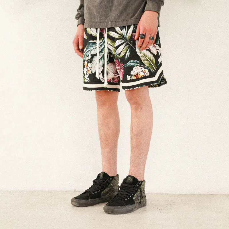 JUNGLE GURL Casual Shorts Unisex Black-3