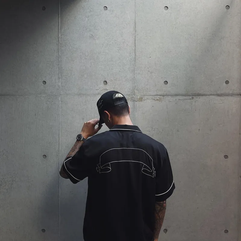 Askyurself Short Sleeved Shirt Unisex Black-2