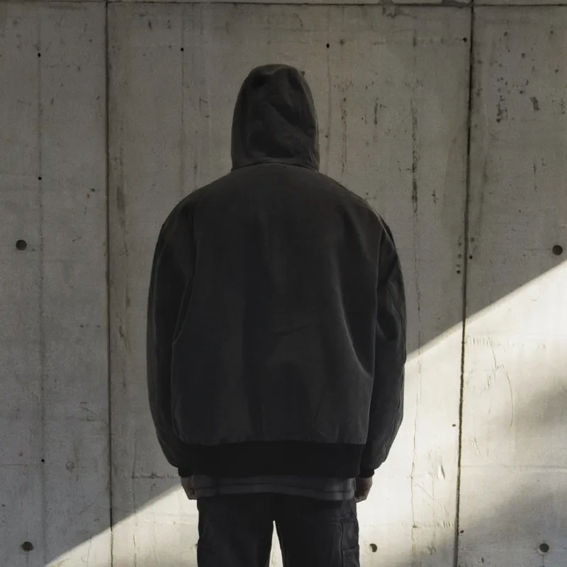False Perception Jackets & Coats Unisex Washed Black-2