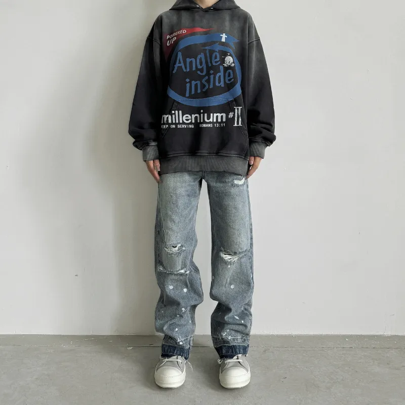 False Perception Sweatshirt Unisex Washed Black-5