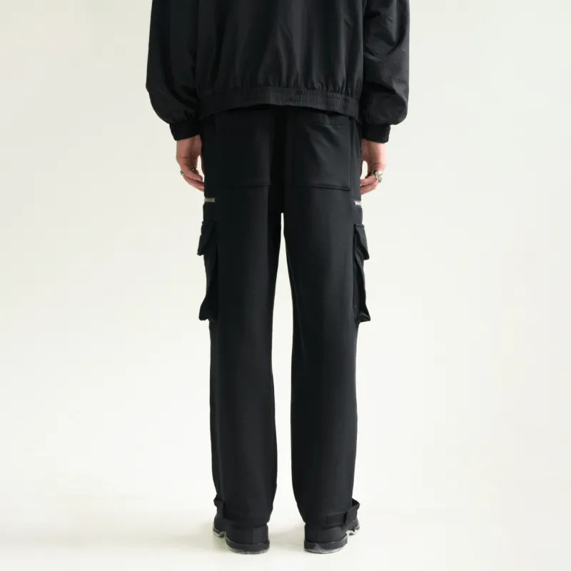False Perception Skate Cargo Cargo Pants Unisex Black-4