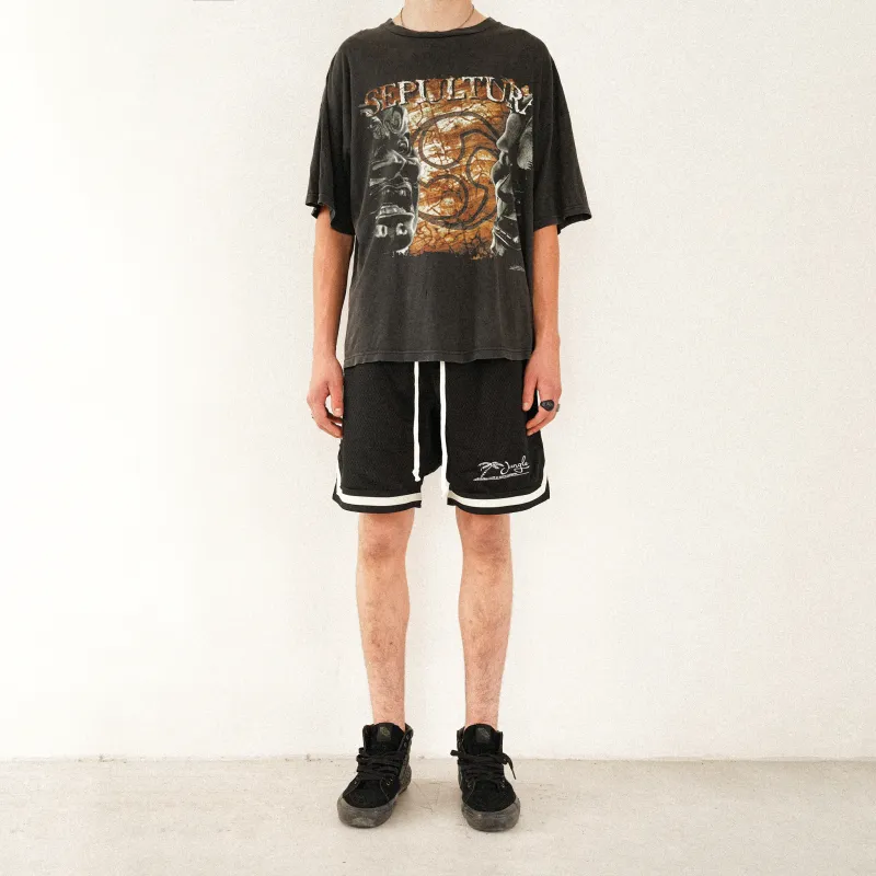 JUNGLE GURL Casual Shorts Unisex Black-4