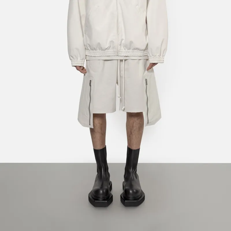 ARNODEFRANCE Cargo Shorts Unisex Distressed White-3