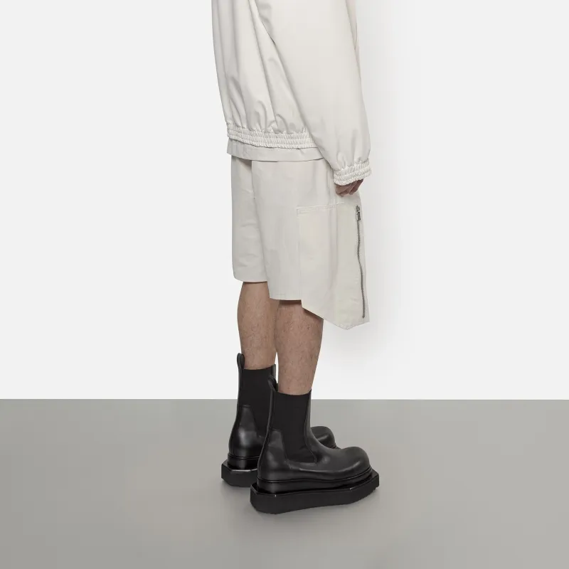 ARNODEFRANCE Cargo Shorts Unisex Distressed White-2