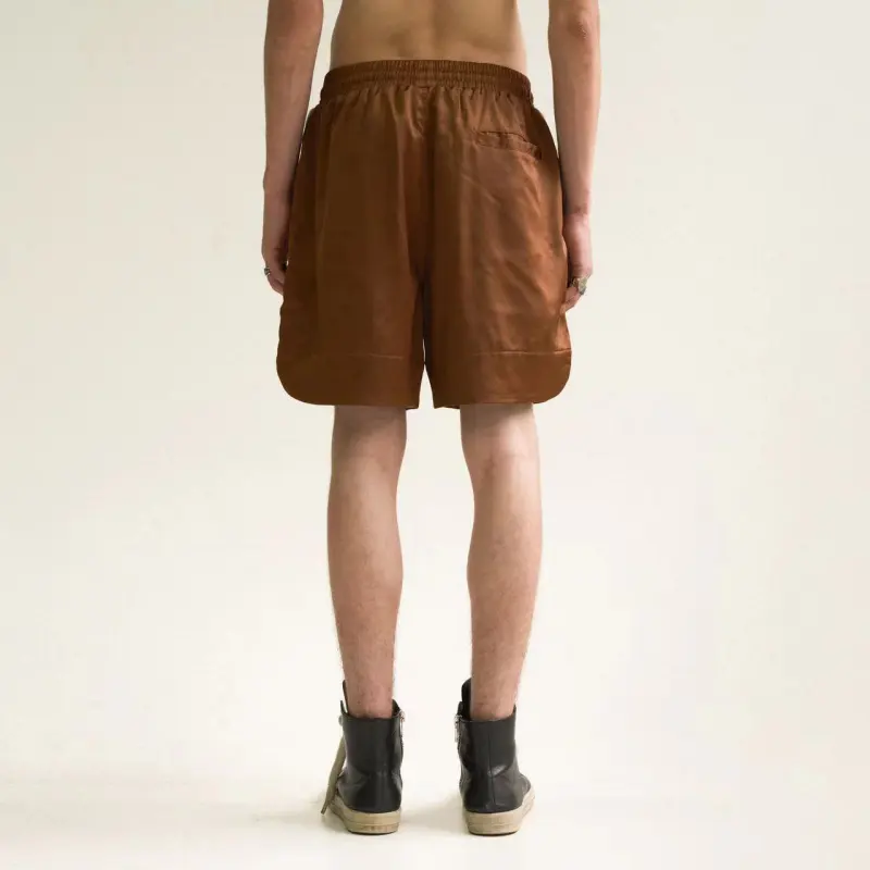 False Perception Shorts Unisex Brown-4