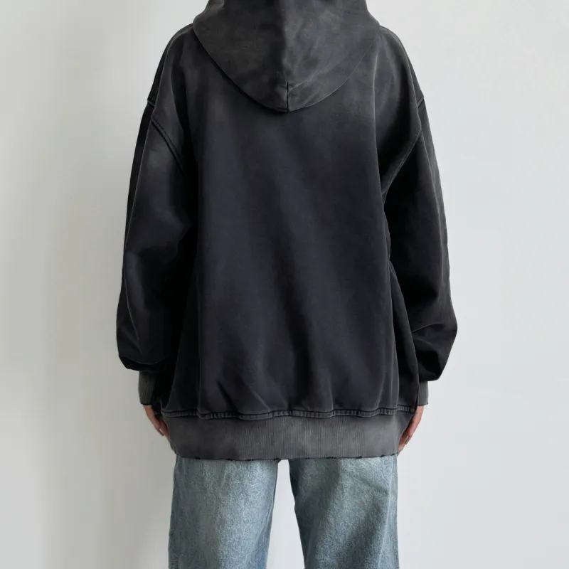 False Perception Sweatshirt Unisex Washed Black-4
