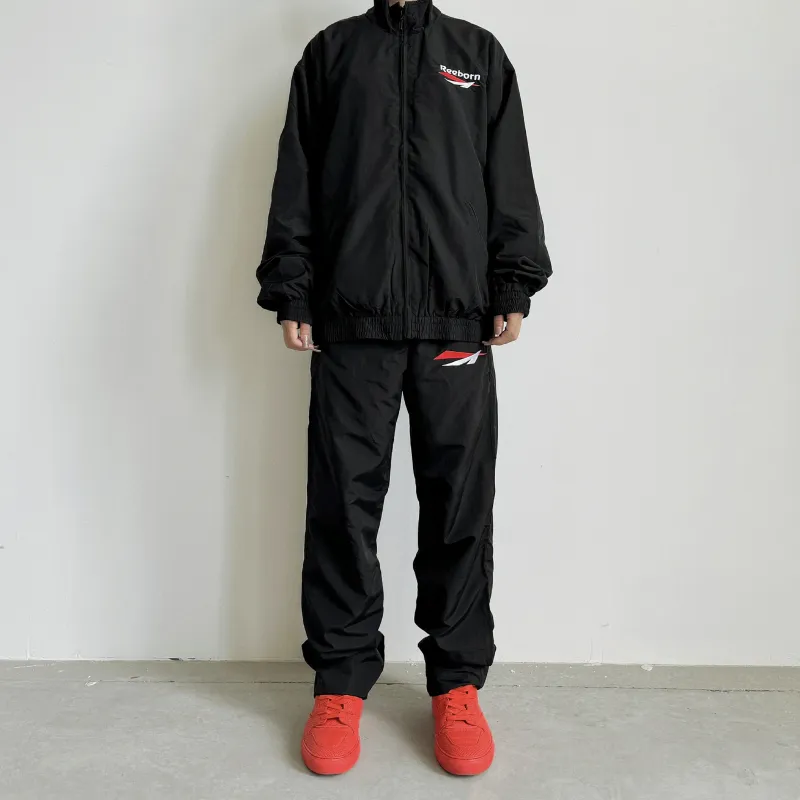 False Perception Casual Pants Unisex Black-5