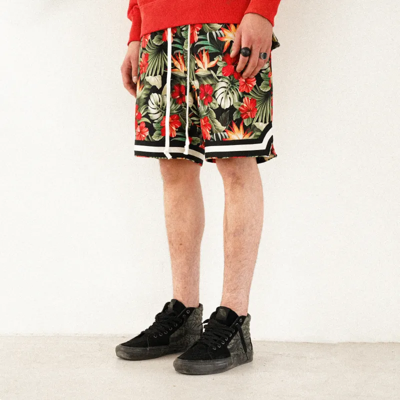 JUNGLE GURL Casual Shorts Unisex Black-3