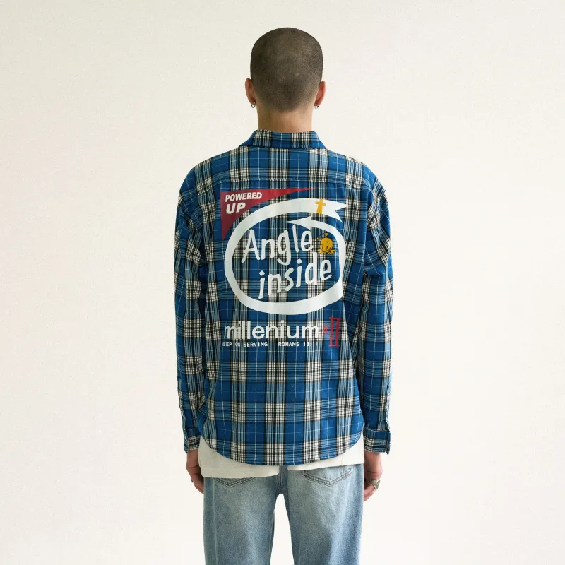 False Perception Shirt Unisex Washed Blue-2
