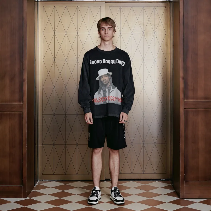 False Perception Long Sleeved Unisex Washed Black-2