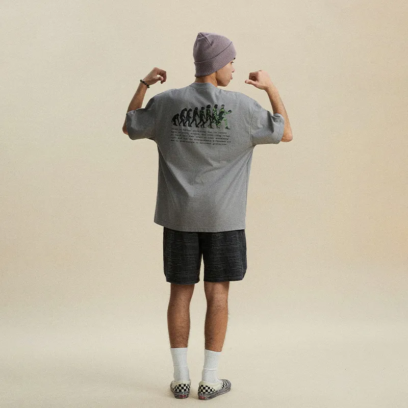 Phew T-Shirts Unisex Gray-4