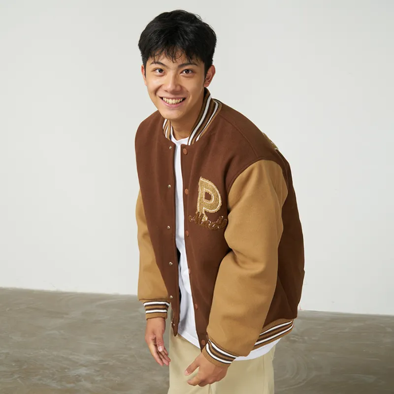 Phew Fall And Winter Baseball Jacket Unisex Navy Blue Khaki Green-9