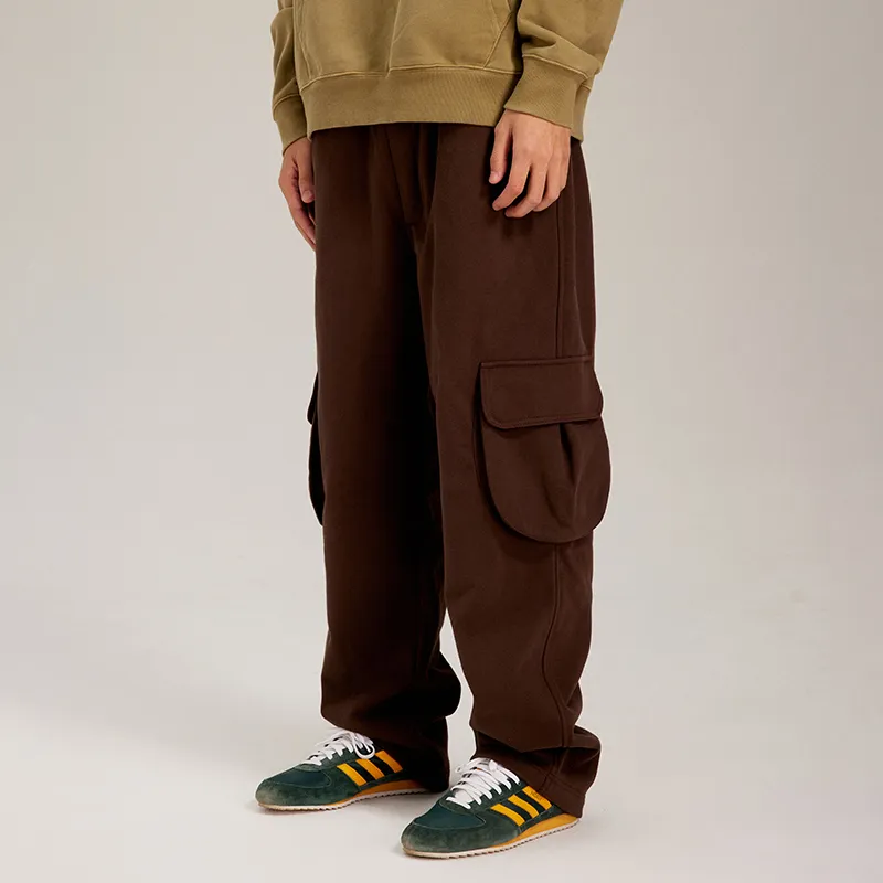 Phew Casual Pants Unisex Brown-5