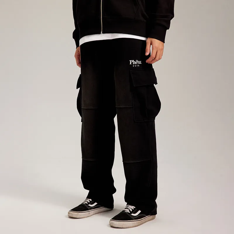 Phew Casual Pants Unisex Black-5