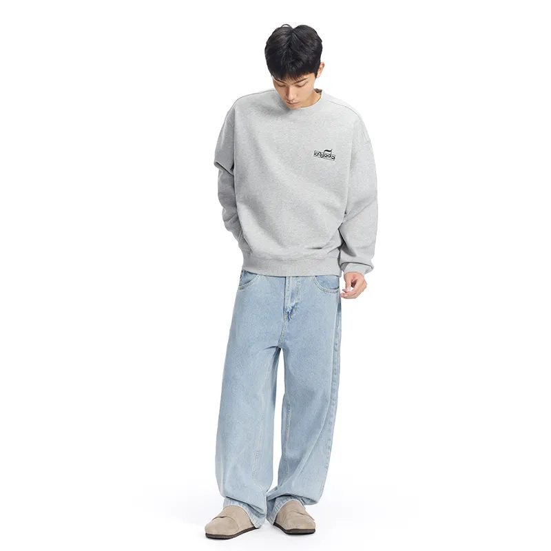 Phew Sweatshirt Unisex Light Gray-3