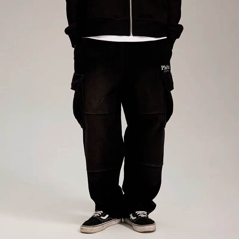 Phew Casual Pants Unisex Black-3