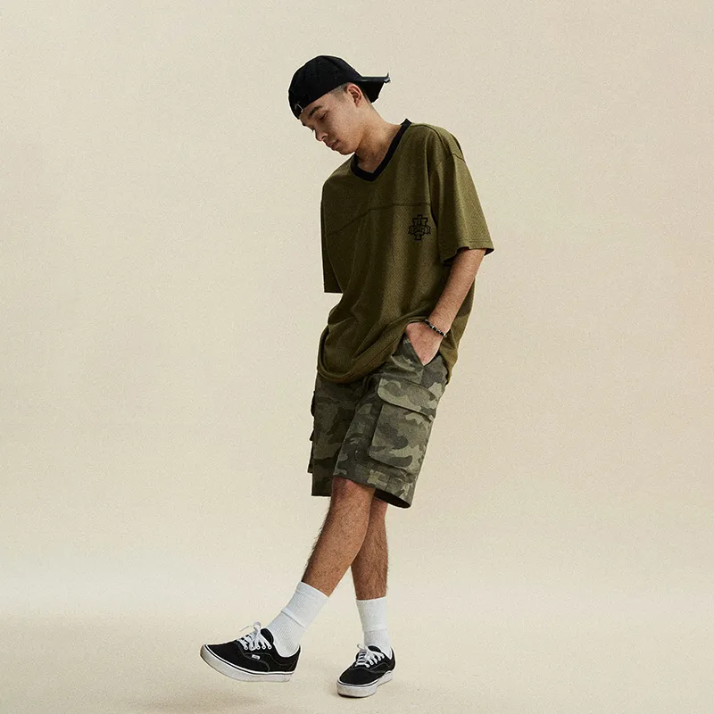 Phew Cargo Shorts Unisex Camouflage-5