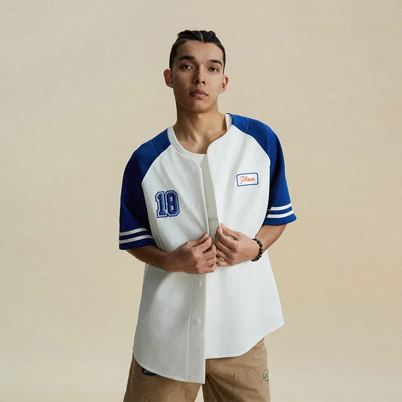 Phew Shirts Unisex White & Blue-5