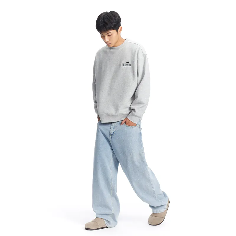 Phew Sweatshirt Unisex Light Gray-5