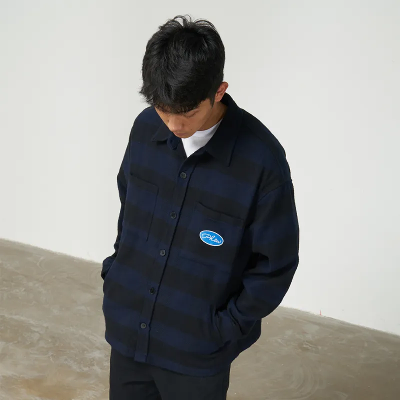 Phew Shirts Unisex Dark Blue & Black-4