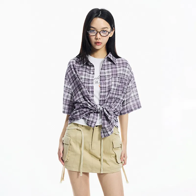 BONELESS Shirts Women's Purple-4