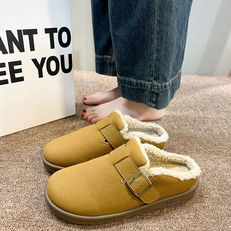 Warrior Warrior Lightweight Warm Low-Top Casual Shoes Women's Camel-7