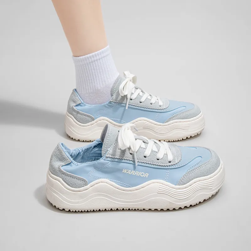 Warrior Durable Lightweight And Breathable Low Top Canvas Shoes Women's Light Blue-8