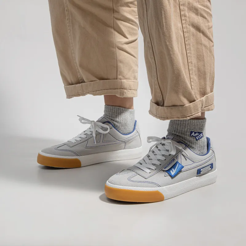 Warrior Ulzzang Canvas Shoes Unisex Gray Blue-12