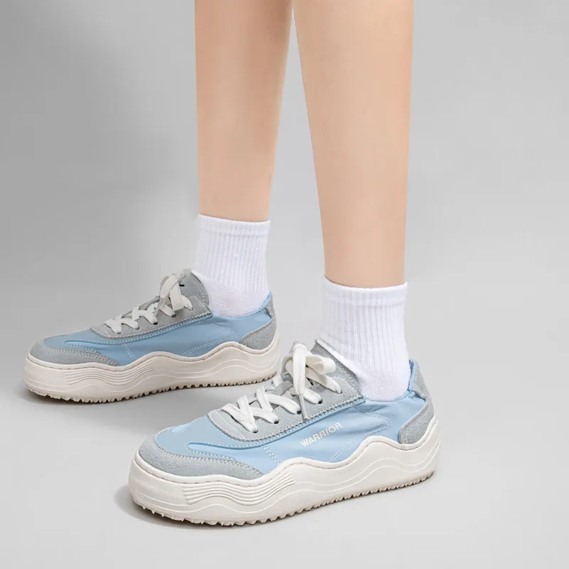Warrior Durable Lightweight And Breathable Low Top Canvas Shoes Women's Light Blue-10