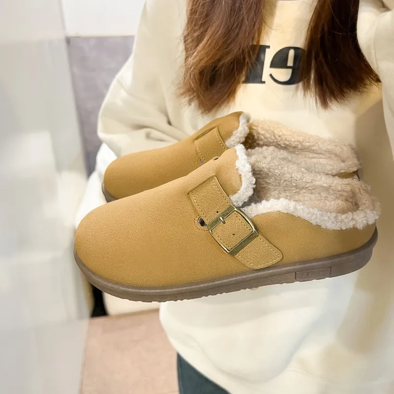 Warrior Warrior Lightweight Warm Low-Top Casual Shoes Women's Camel-5