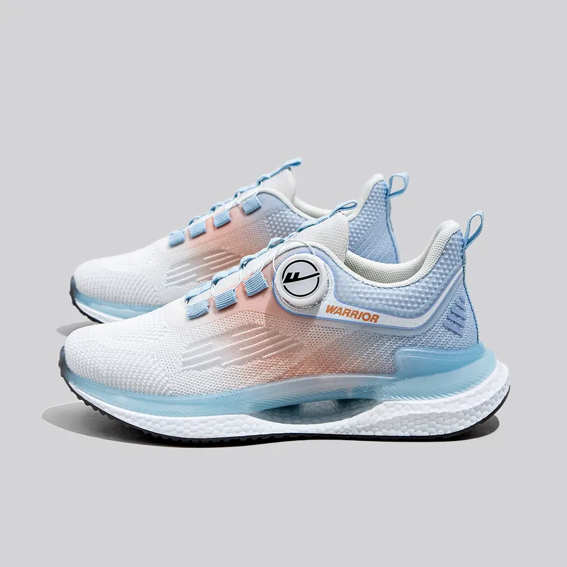 Warrior Cushioning Breathable Lightweight Low Top Casual Shoes Women's White Pink Purple-9