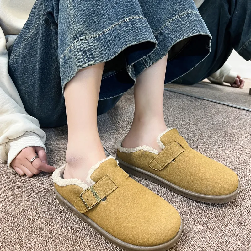 Warrior Warrior Lightweight Warm Low-Top Casual Shoes Women's Camel-10