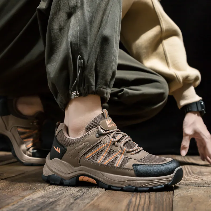 Warrior Lightweight Low Top Casual Shoes Men's Brown-7