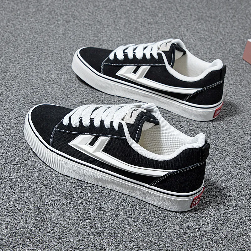 Warrior Sports Casual Wear resistant And Lightweight Low Top Canvas Shoes Unisex Black-10