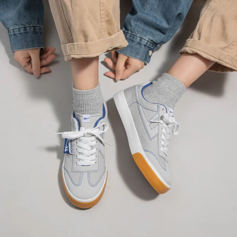 Warrior Ulzzang Canvas Shoes Unisex Gray Blue-10