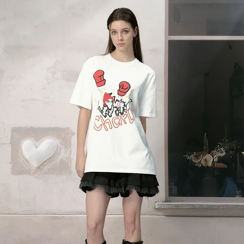 Charlie Luciano T Shirts Unisex White Box+Socks-2