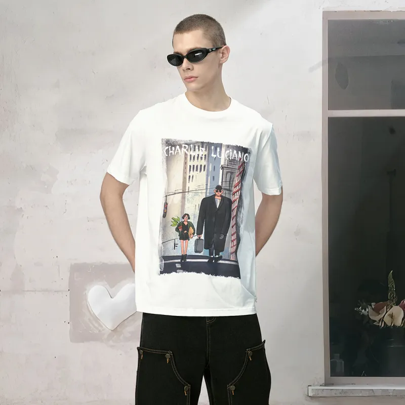 Charlie Luciano T Shirts Unisex White Box+Socks-2