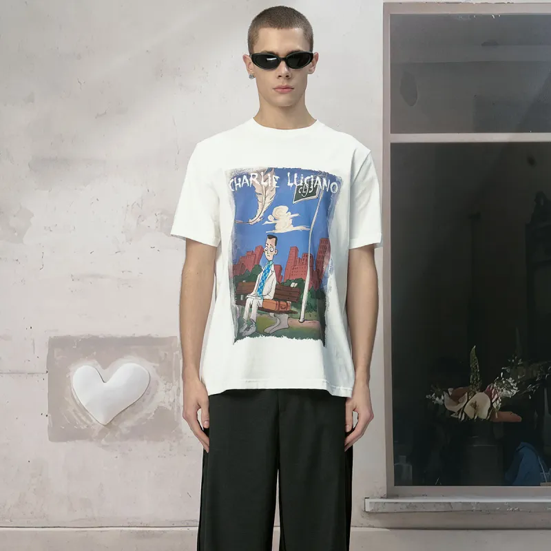 Charlie Luciano T Shirts Unisex White Box+Socks-4
