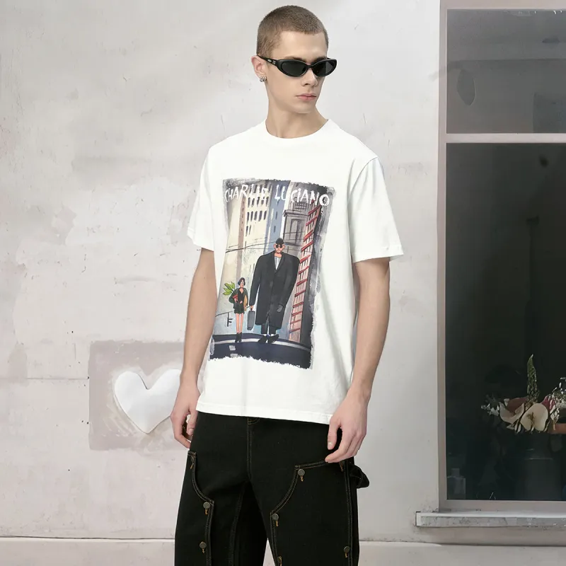 Charlie Luciano T Shirts Unisex White Box+Socks-4